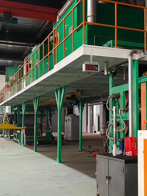 Artificial leather two-plate/three-plate processing machine